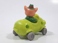 1994 Busy Town Richard Scarry Frumble Pig Green Car Plastic Toy Vehicle McDonald's Happy Meals