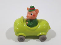 1994 Busy Town Richard Scarry Frumble Pig Green Car Plastic Toy Vehicle McDonald's Happy Meals