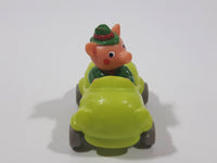 1994 Busy Town Richard Scarry Frumble Pig Green Car Plastic Toy Vehicle McDonald's Happy Meals