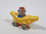 1994 Busy Town Richard Scarry Monkey In Banana Car Plastic Toy Vehicle McDonald's Happy Meals