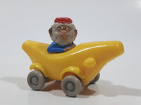 1994 Busy Town Richard Scarry Monkey In Banana Car Plastic Toy Vehicle McDonald's Happy Meals