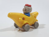 1994 Busy Town Richard Scarry Monkey In Banana Car Plastic Toy Vehicle McDonald's Happy Meals