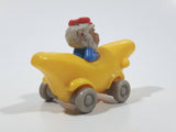 1994 Busy Town Richard Scarry Monkey In Banana Car Plastic Toy Vehicle McDonald's Happy Meals