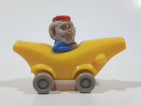 1994 Busy Town Richard Scarry Monkey In Banana Car Plastic Toy Vehicle McDonald's Happy Meals