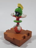 1996 McDonald's Warner Bros Looney Tunes Space Jam Marvin The Martian on a Basketball Puzzle Pieces Shaped Plastic Toy Figure