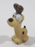 Garfield Odie Character 2 1/8" Tall Rubber Toy Figure Pencil Topper Made in Hong Kong