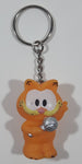 Star Awards Paws Garfield Singer Holding A Microphone 1 3/4" Tall Toy Figure Hard Rubber Key Chain