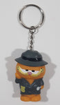 Star Awards Paws Garfield Police Detective 1 3/4" Tall Toy Figure Hard Rubber Key Chain