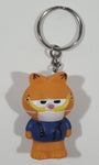 Star Awards Paws Garfield Doctor in Blue Shirt 1 3/4" Tall Toy Figure Hard Rubber Key Chain