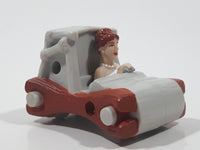 1993 McDonald's U.C.S. & Amblin The Flintstones Wilma Flintstone Plastic Toy Car Vehicle 2" Long