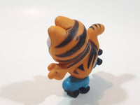 Vintage 1978 1981 United Features Syndicate Garfield Roller Skating 2 1/4" Tall PVC Toy Figure Made in Hong Kong