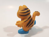Vintage 1978 1981 United Features Syndicate Garfield King A Soccer Ball 2 1/4" Tall PVC Toy Figure Made in Hong Kong