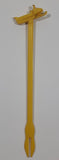 Vintage Go One Better Go Ski-Doo Yellow Plastic Drink Stir Stick Stirrer