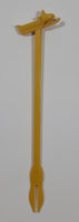 Vintage Go One Better Go Ski-Doo Yellow Plastic Drink Stir Stick Stirrer