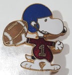 United Features Peanuts Snoopy Football Player Small Enamel Metal Lapel Pin