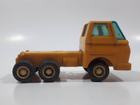 Vintage Dump Truck Yellow Plastic Die Cast Toy Car Vehicle Missing The Dumper