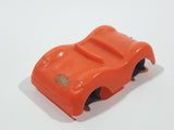 Vintage Orange Plastic Toy Car Vehicle 2 1/4" Long