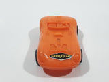 Vintage Goodyear Orange Plastic Toy Car Vehicle 2 1/2" Long Made in Hong Kong