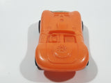 Vintage Goodyear Orange Plastic Toy Car Vehicle 2 1/2" Long Made in Hong Kong