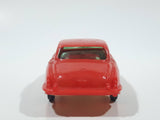 Vintage Sedan Red Plastic Toy Car Vehicle 4 1/4" Long Made in Hong Kong