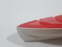 Rare Vintage Plasti Toy Steam Ship Red and White Plastic Toy Boat 7" Long