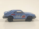 Vintage Majorette No. 220 Mustang SVO Blue 1/59 Scale Die Cast Toy Car Vehicle with Opening Hatch