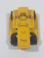 Vintage Majorette No. 287 Bulldozer Yellow Die Cast Toy Car Vehicle Missing Tracks, Roof, and Blade