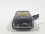 Vintage Majorette Chevrolet Corvette ZR-1 No. 215 & 268 Black 1/57 Scale Die Cast Toy Car Vehicle with Opening Doors Missing One Door Made in France