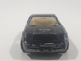 Vintage Majorette Chevrolet Corvette ZR-1 No. 215 & 268 Black 1/57 Scale Die Cast Toy Car Vehicle with Opening Doors Missing One Door Made in France