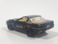 Vintage Majorette Chevrolet Corvette ZR-1 No. 215 & 268 Black 1/57 Scale Die Cast Toy Car Vehicle with Opening Doors Missing One Door Made in France