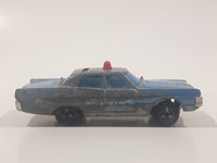 Vintage Majorette Plymouth Fury Police Blue 1/70 Scale Die Cast Toy Car Vehicle Made in France