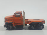Vintage Majorette Magirus Orange Semi Tractor Truck 1:100 Scale Die Cast Toy Car Trucking Rig Vehicle