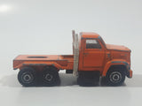 Vintage Majorette Magirus Orange Semi Tractor Truck 1:100 Scale Die Cast Toy Car Trucking Rig Vehicle