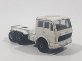 Vintage Majorette Mercedes Semi Tractor Truck White 1:100 Scale Die Cast Toy Car Vehicle Made in France