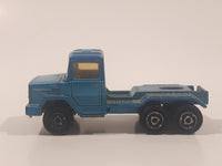 Vintage Majorette Magirus Blue Semi Tractor Truck 1:100 Scale Die Cast Toy Car Trucking Rig Vehicle Made in France