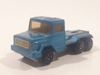 Vintage Majorette Magirus Blue Semi Tractor Truck 1:100 Scale Die Cast Toy Car Trucking Rig Vehicle Made in France