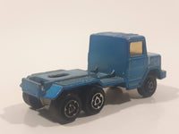 Vintage Majorette Magirus Blue Semi Tractor Truck 1:100 Scale Die Cast Toy Car Trucking Rig Vehicle Made in France