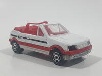 Vintage Majorette No. 281 / 210 Peugeot 205 GTI Convertible White 1/53 Scale Die Cast Toy Car Vehicle Made in France