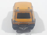 Rare Vintage Majorette No. 270 Autobianchi A 112 Yellow 1/53 Scale Die Cast Toy Car Vehicle with Opening Hatch Made in France