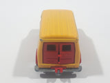 Vintage Majorette No. 279 / 234 Fourgon Van Yellow Red 1/65 Scale Die Cast Toy Car Vehicle Made in France with Opening Rear Doors