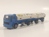 Vintage Majorette Milky The Good Milk Ford Truck and Trailer White and Blue 1/100 Scale Die Cast Toy Vehicle