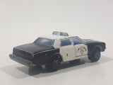 Vintage Majorette No. 240 Chevrolet Impala Highway Patrol Police Black and White 1/69 Scale Die Cast Toy Car Vehicle with Opening Doors