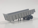 Vintage Majorette No. 377 Dump Truck Trailer Silver Grey 1/100 Scale Die Cast Toy Car Vehicle Made in France