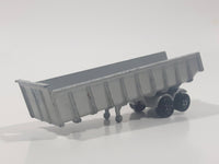 Vintage Majorette No. 377 Dump Truck Trailer Silver Grey 1/100 Scale Die Cast Toy Car Vehicle Made in France