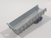 Vintage Majorette No. 377 Dump Truck Trailer Silver Grey 1/100 Scale Die Cast Toy Car Vehicle Made in France