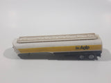 Vintage Majorette No. 364 Petrol Fuel Tanker Truck Trailer AGIP White and Yellow 1/100 Scale Die Cast Toy Car Vehicle Made in France