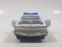 Vintage Majorette Chevrolet Impala Police Black and White 1/41 Scale Die Cast Toy Car Vehicle with Opening Doors