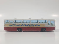 Vintage Majorette No. 373 Neoplan Bus Croisiere Red and White 1/87 Scale Die Cast Toy Car Vehicle
