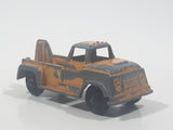 Vintage Tootsie Toys C421 Salvage Wrecker Tow Truck Yellow Die Cast Toy Car Vehicle Made in Chicago U.S.A.