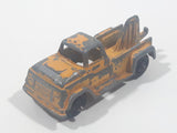 Vintage Tootsie Toys C421 Salvage Wrecker Tow Truck Yellow Die Cast Toy Car Vehicle Made in Chicago U.S.A.